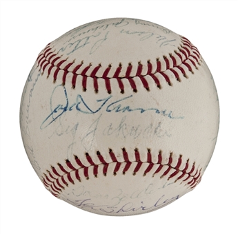 1944 St. Louis Browns A.L. Champion Team-Signed Reunion Ball with 18 Signatures (PSA/DNA LOA)